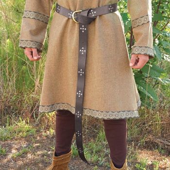 Medieval Costume Long Leather Belt