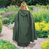 Medieval Travelers Cotton Cross Over Hooded Cloak