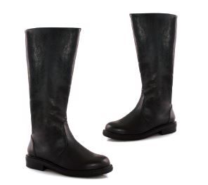 Men's Sleek and Versatile Black Knee Boots