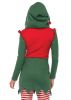 Women's Cozy Red and Green Christmas Elf