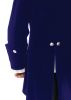 Men's Magnificent Long Blue Velvet Costume Coat