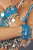 Jazzy Belly Dancer Gold or Silver Coin Costume Armband in 7 Colors