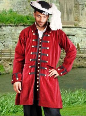 Stunning Pirate Hunter Captain Benjamin Inspired Coat
