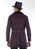 Magnificent Steampunk Victorian Black and Maroon Tailcoat