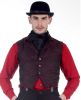 Magnificent Steampunk Victorian Black and Maroon Vest