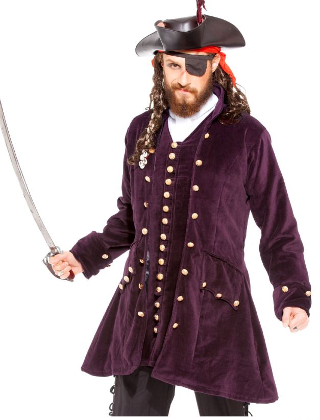 Awesome Captain Anstis Inspired Pirate Coat