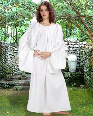 White Renaissance Chemise Costume Standard