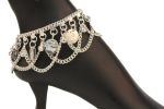 Belly Dancer Costume Anklets with Coins and Swags