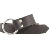 Black Leather Medieval Ring Belt