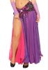 Belly Dancer Two Color Rayon Skirt with Flairs