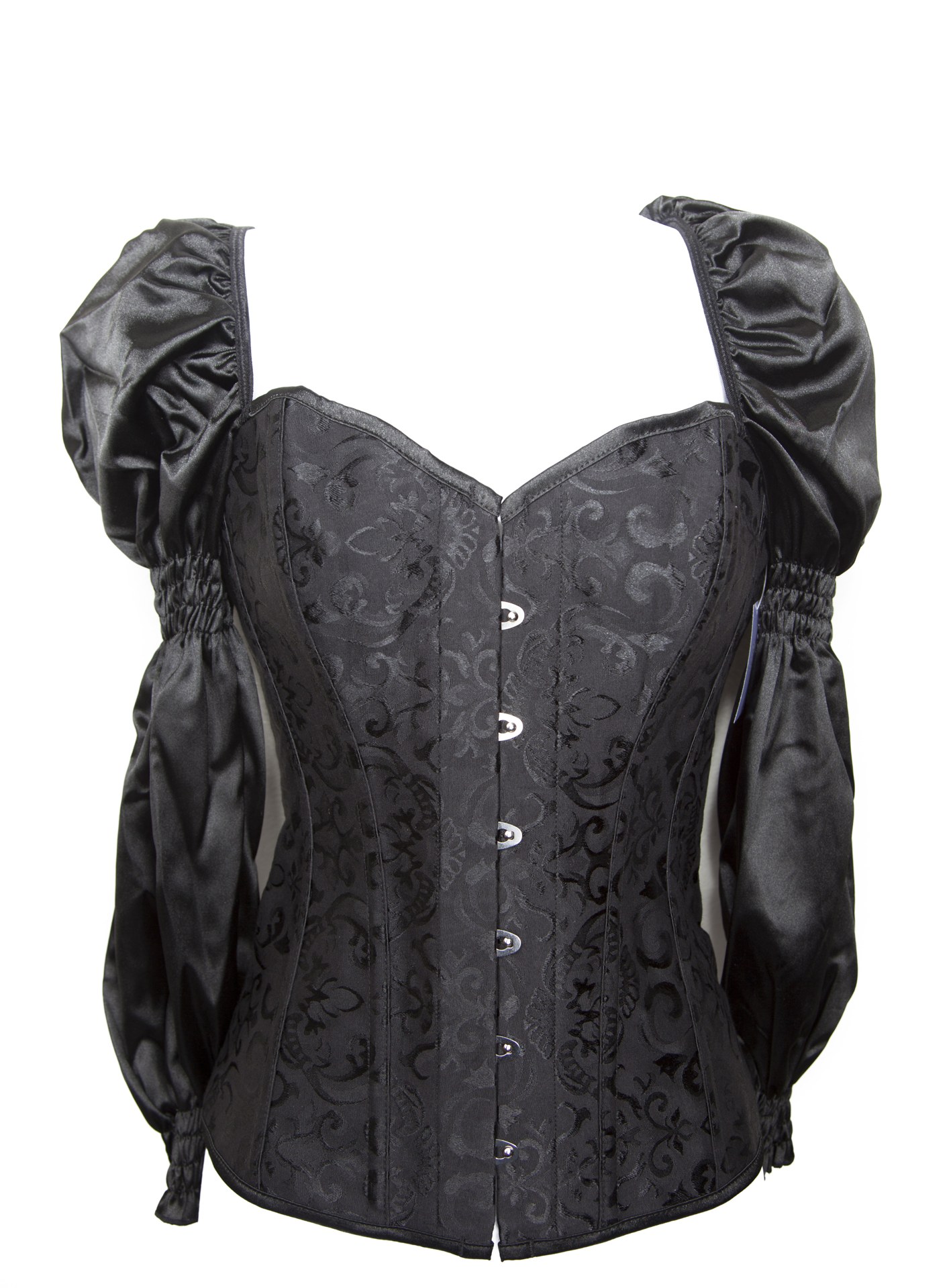 Women's Steampunk Sweet and Sassy Corset With Sleeves