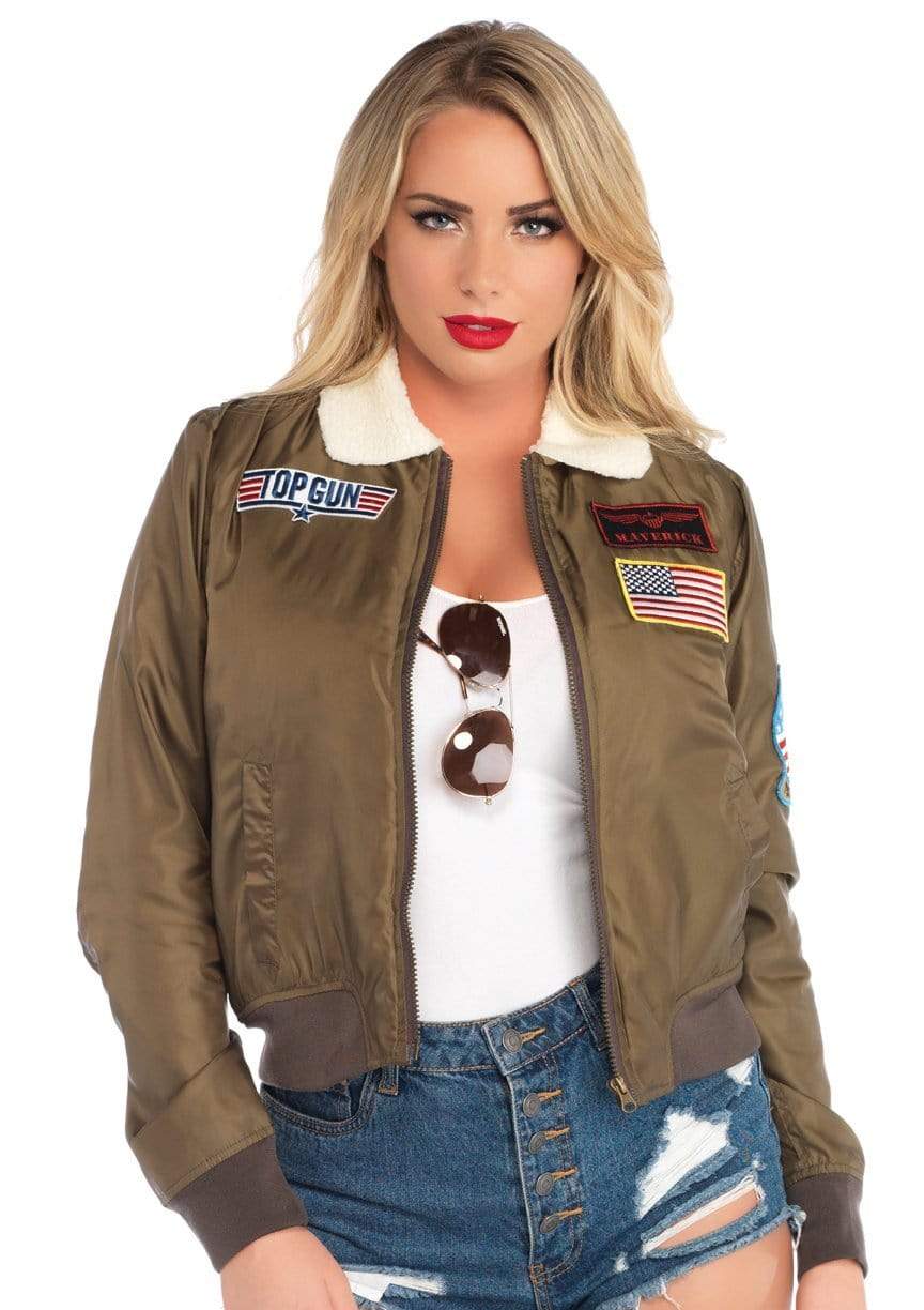 Women's Licensed Top Gun Nylon Bomber Jacket