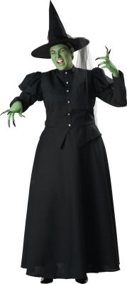 Women's Classic Plus Size Wicked Witch Complete Costume