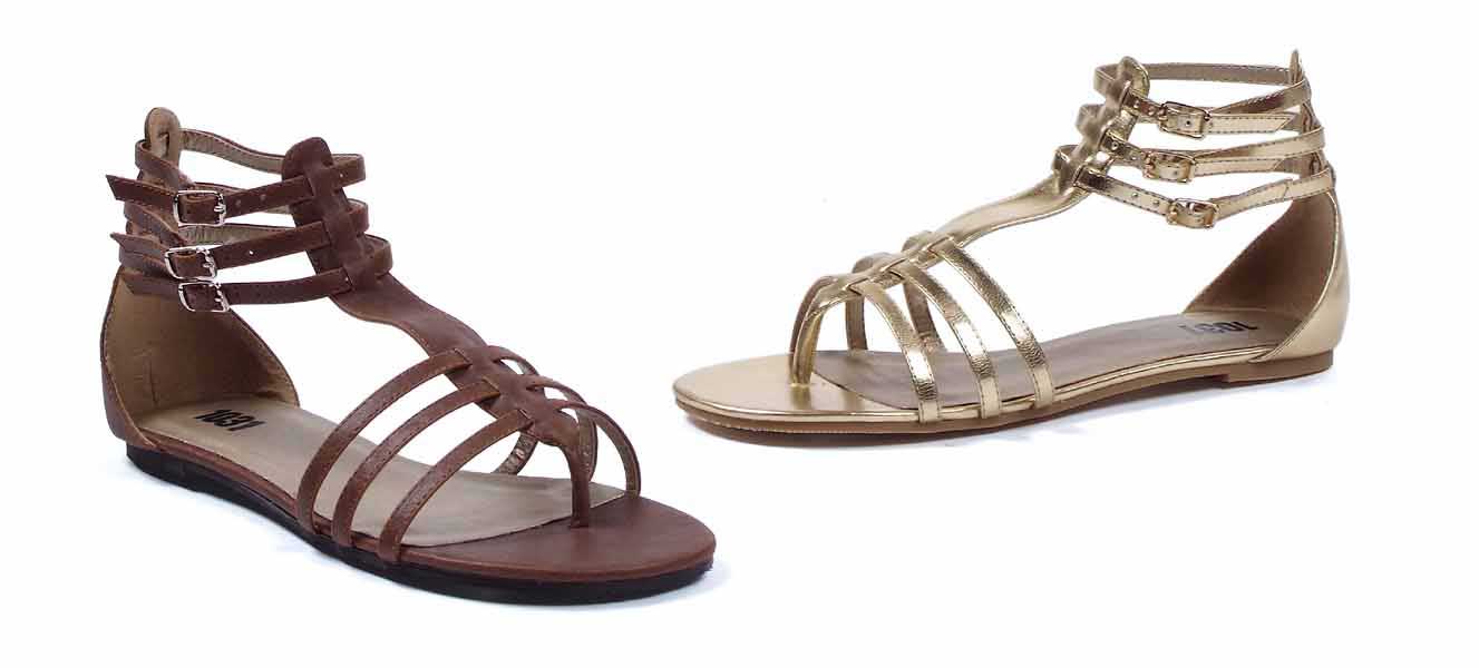 Ladies Greek or Roman Goddess Flat Sandals