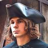 Pirate Leather Tricorn Hat