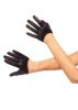 Women's Cropped Satin Gloves in Red, Black or White