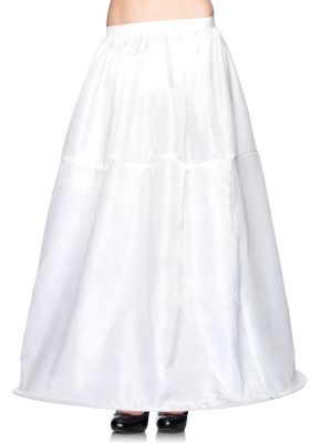 Long White Hoop Under Skirt