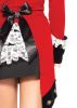 Sexy Woman's Military Red Coat 4 Piece Costume