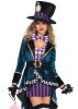 Women's Sexy Mad Hatter 5 Piece Costume