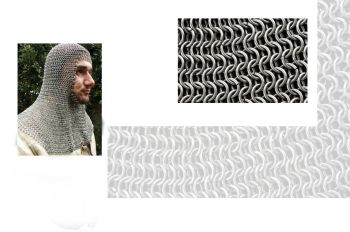 Mail Coif, Infantry Grade - Full Mantle, Square Face