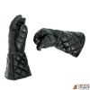 Padded Black Leather Fencing Gloves