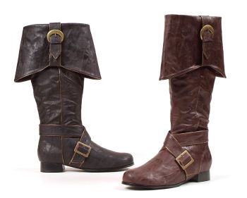 Men's Fold-over and Buckles Pirate Boots