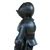 Medieval Mini Black Knight 14th Century Statute