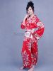 Red Cherry Blossom Kimono Robe