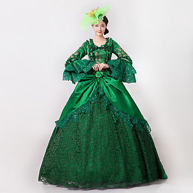 Royal Green Elizabeth Ball Gown with Train