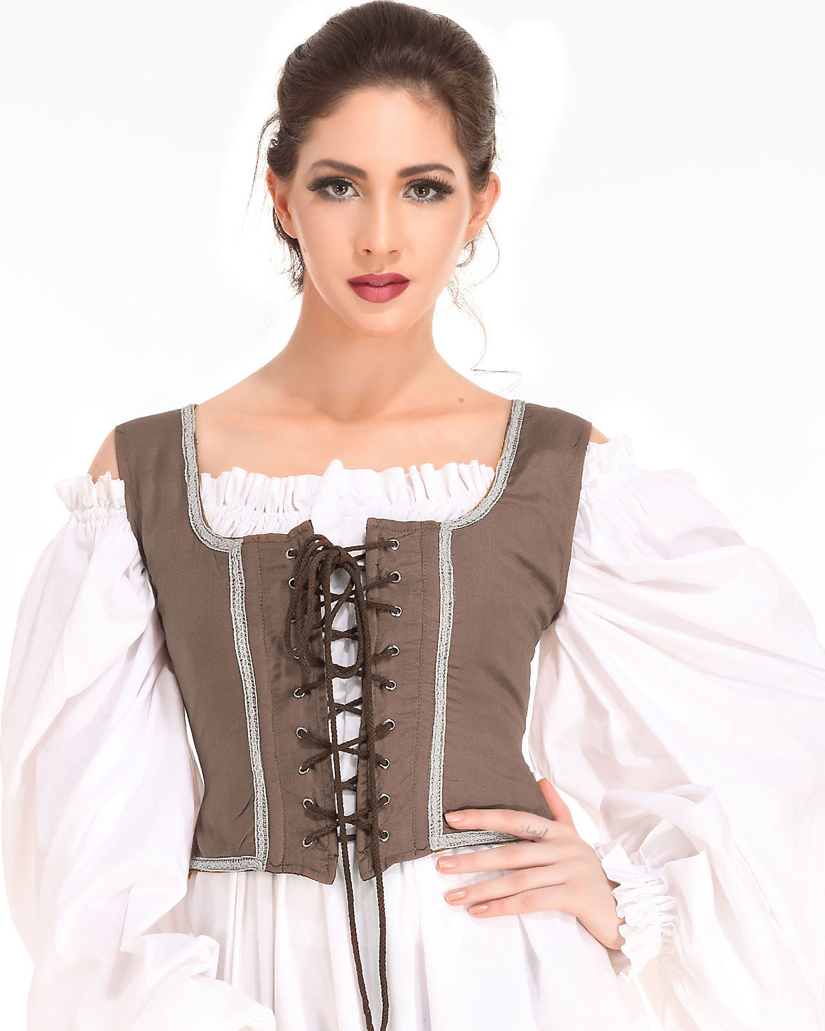 An elegant Reversible bodice made from highly durable &amp; soft vi...