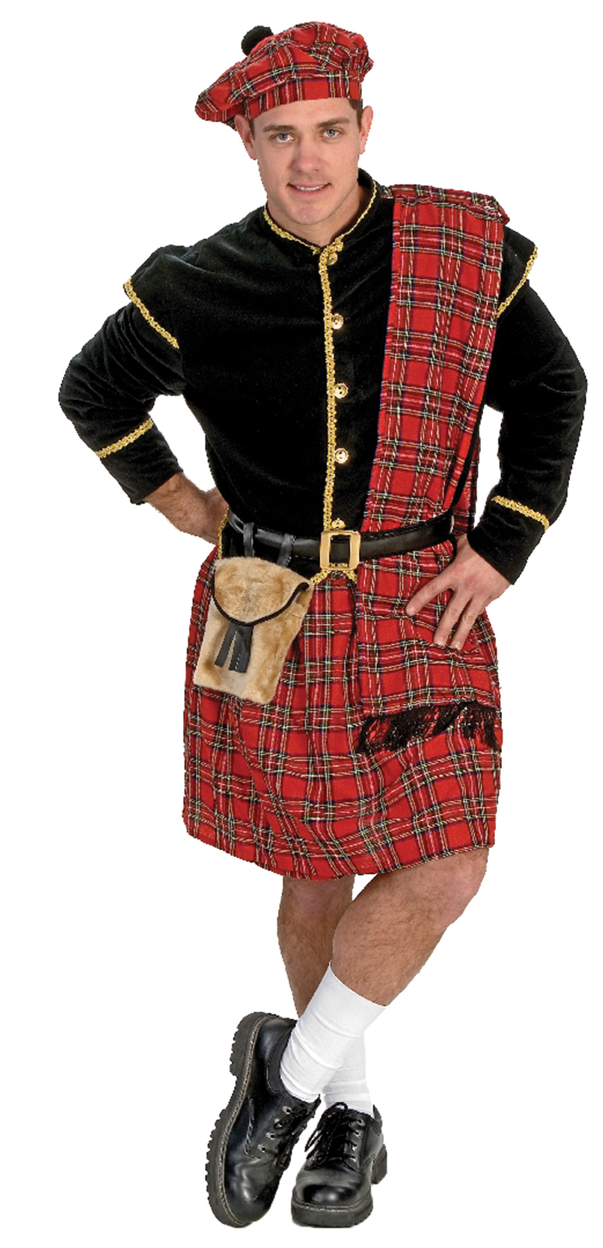 Men's 5 Piece Scottish Clansman Costume