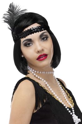 1920's White Pearl Bead Costume Necklace