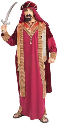 3 Piece Arabian Sultan Adult Male Costume