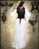 Sweet 3-Piece Steampunk White & Black Dress Costume
