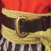 Wide Leather Pirate Belt