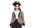 Cute Ladies Pirate Brocade Costume Coat