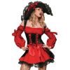 Women's Sexy Vixen Pirate Corset Costume Dress