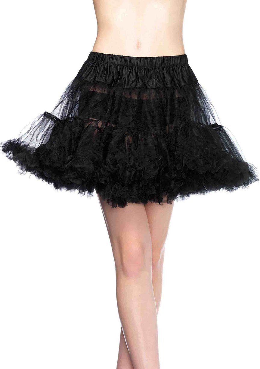 Best TuTu Petticoat for Short Skirts (Colors:(Bk-Wh-R-RB-Gy-Pk-F-Mt-Tl-Pu-Y-Tq): Black)