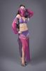 Belly Dancer Genie Costume 5 Piece Set in Red or Purple