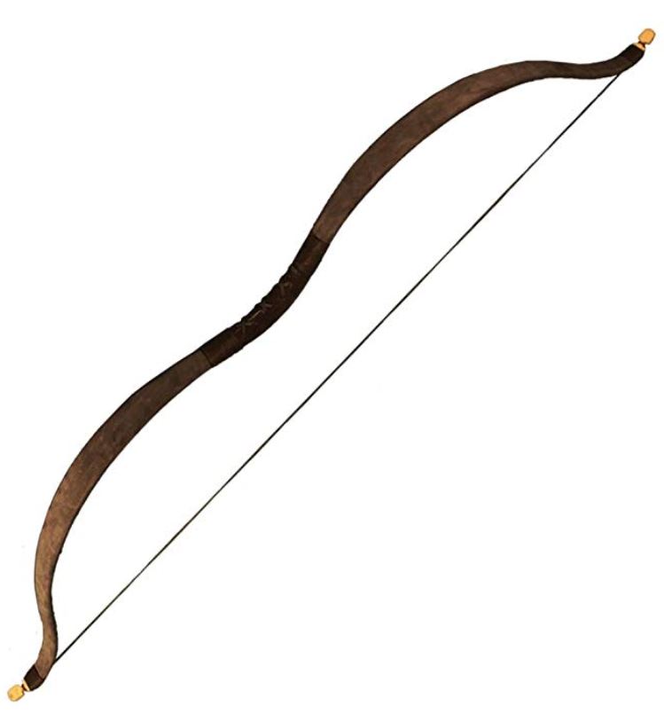 Squire's LARP Bow - Medium (Color: (BkGyBn): Brown)